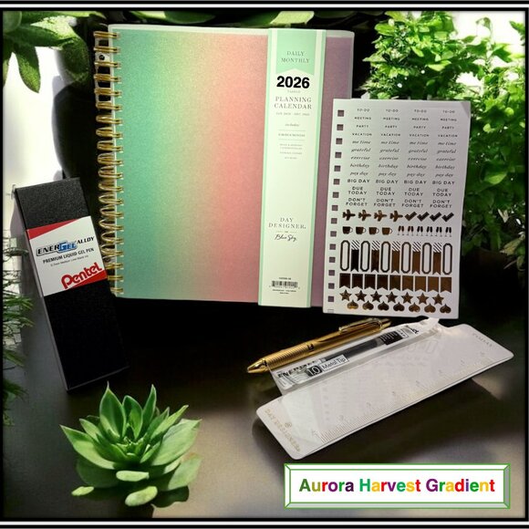 Day Designer Other - 2026 Planner Set - Aurora Harvest Gradient | Bella Rosa Maria Boutique Exclusive